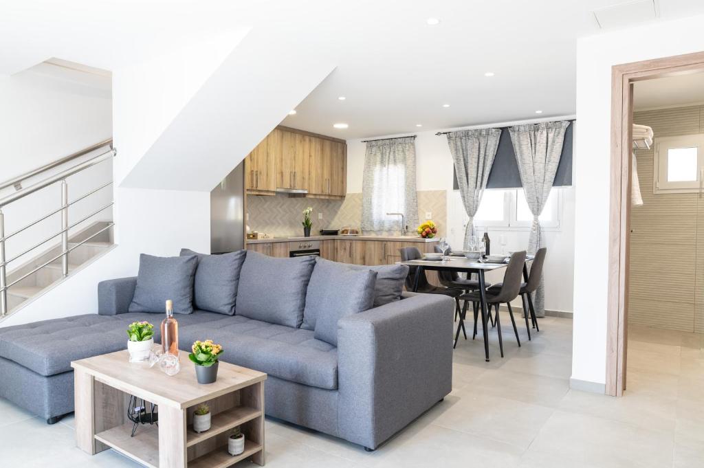 Bright living room at HillTop Houses